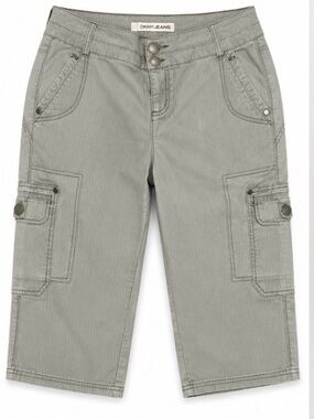 DKNY Jeans Olive Utility Capris